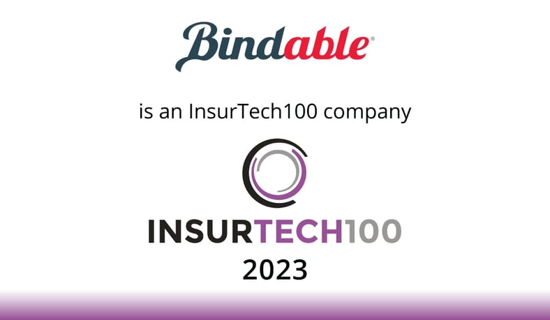 Bindable included on 2023 InsurTech100 list